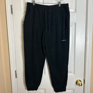 Watermen Black Drawstring Jogger Sweatpants Men Size XL